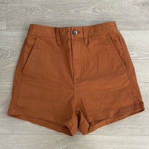 Madewell twill camp fatigue shorts
